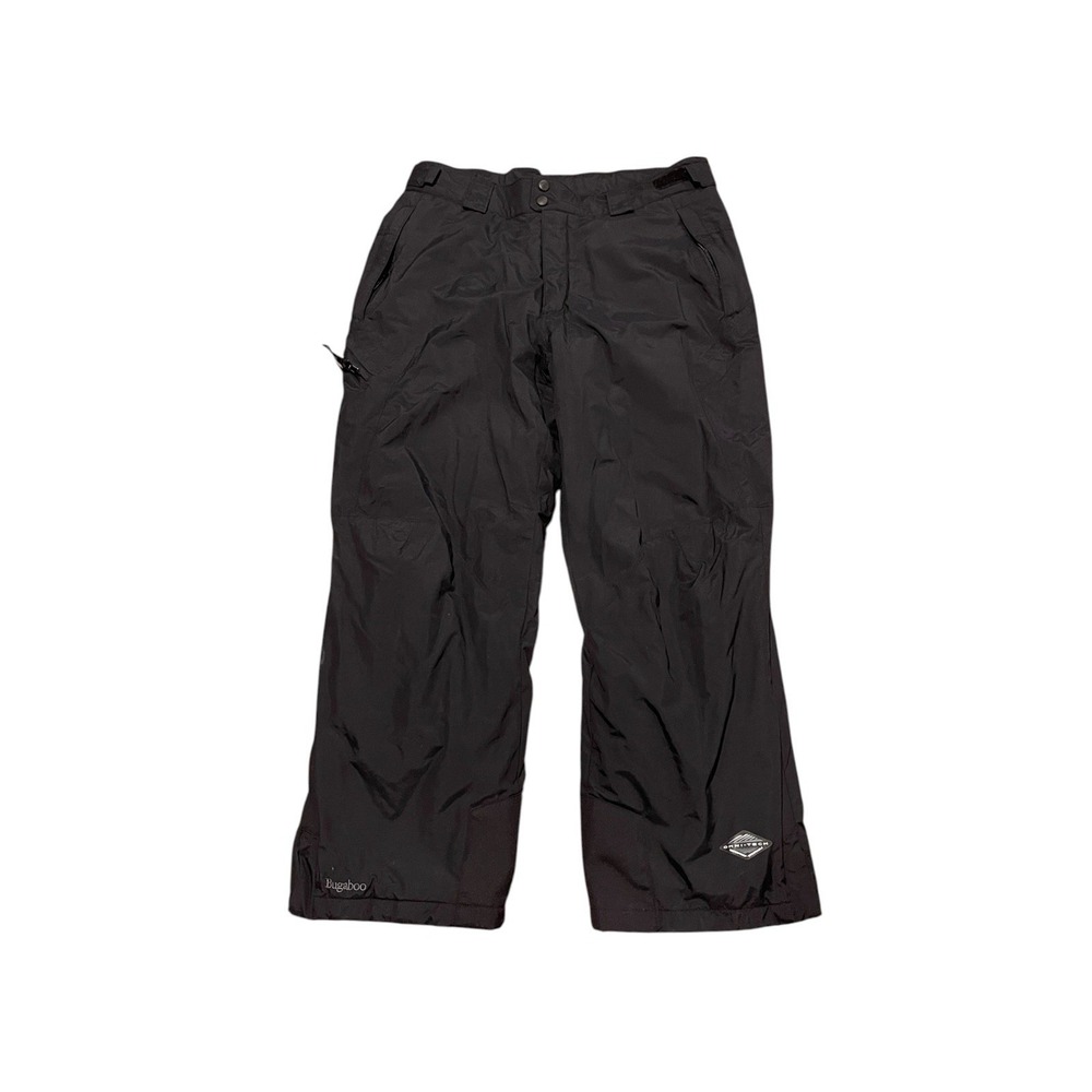 Mens Medium SHORT Columbia Snow Pants Bugaboo Black Ski Snowpants Omni-Tech